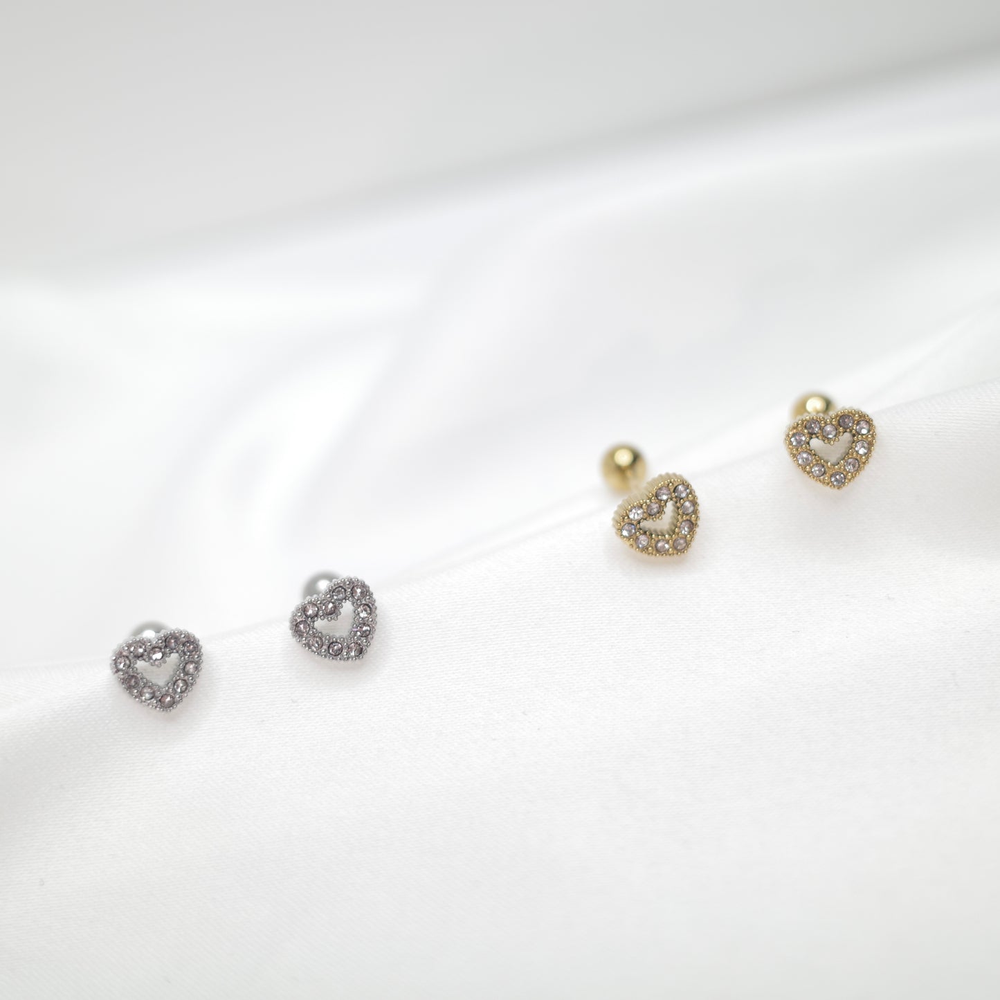 Amour Heart Studs