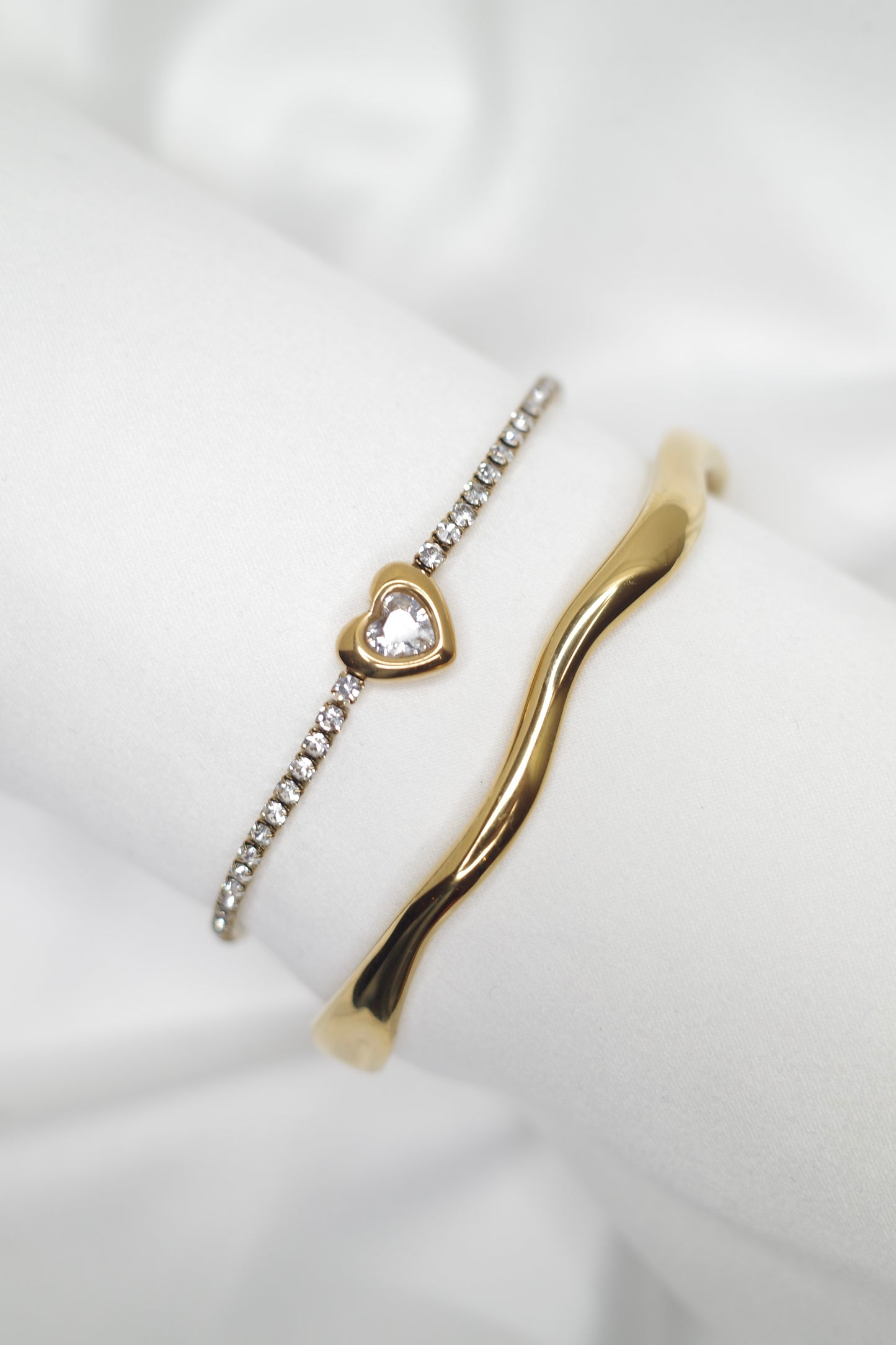Amour Heart Tennis Bracelet