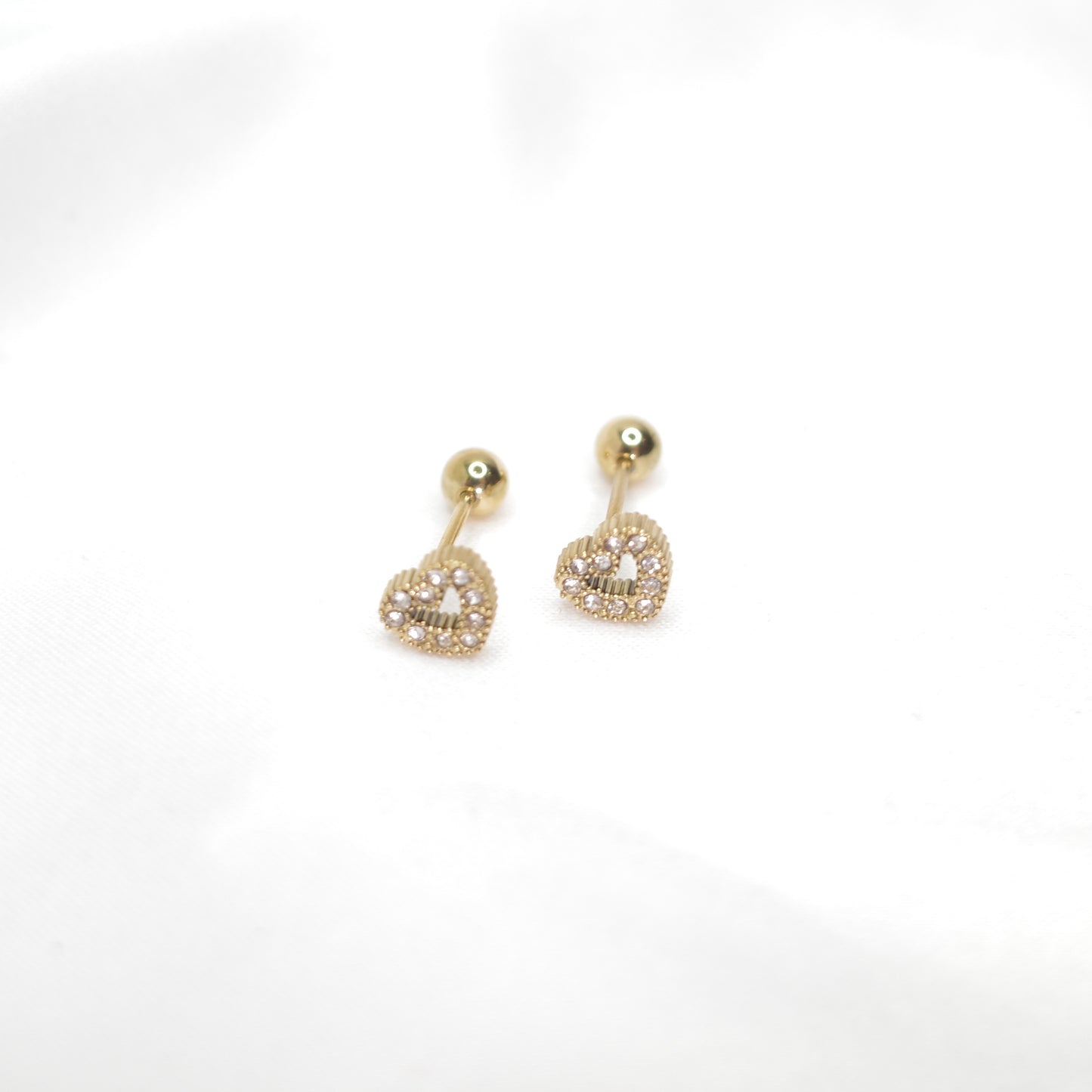 Amour Heart Studs