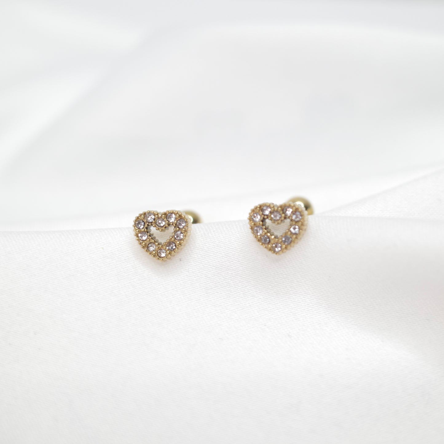 Amour Heart Studs