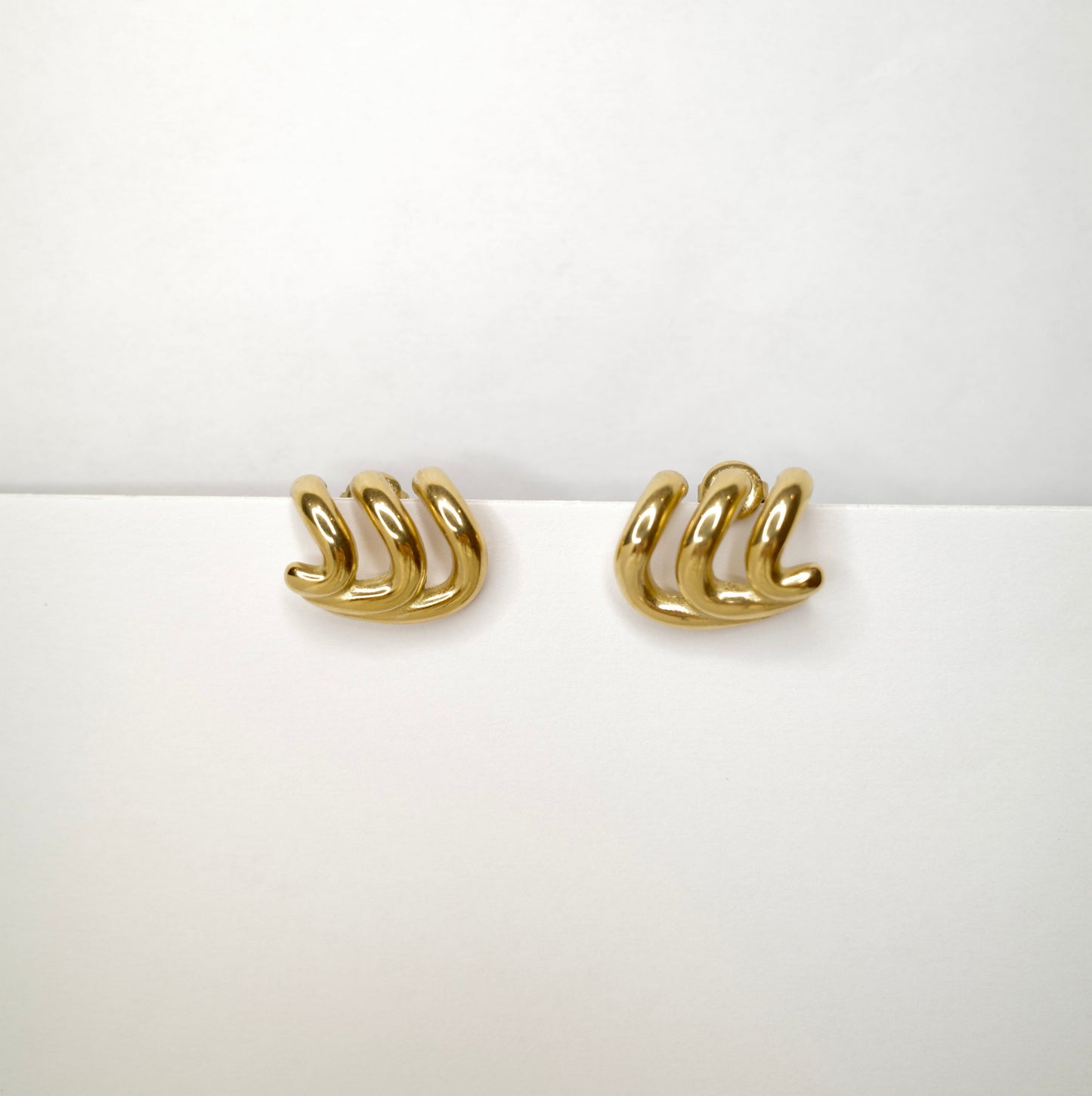 Luna Arc Stud Earrings