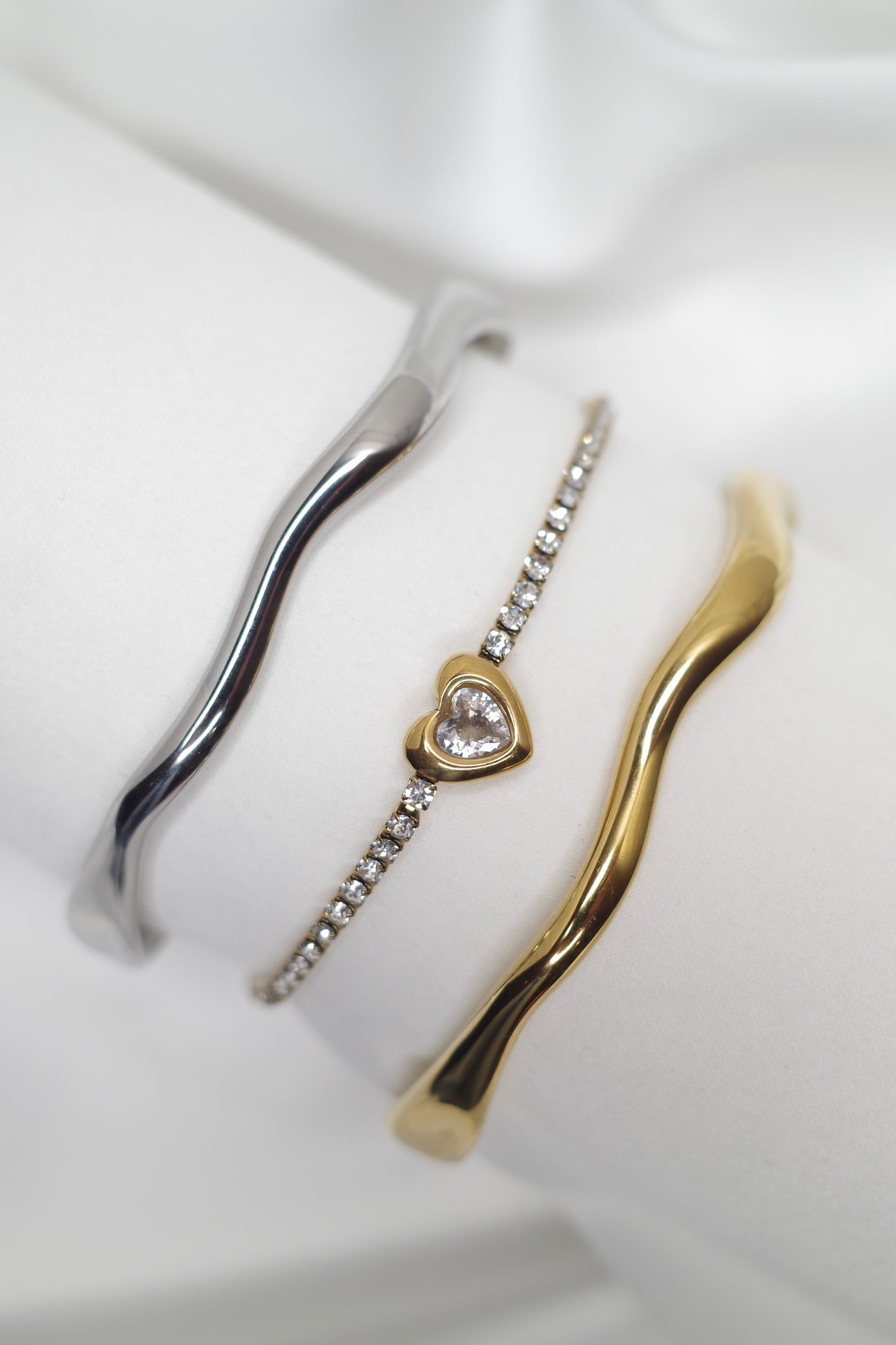 Amour Heart Tennis Bracelet