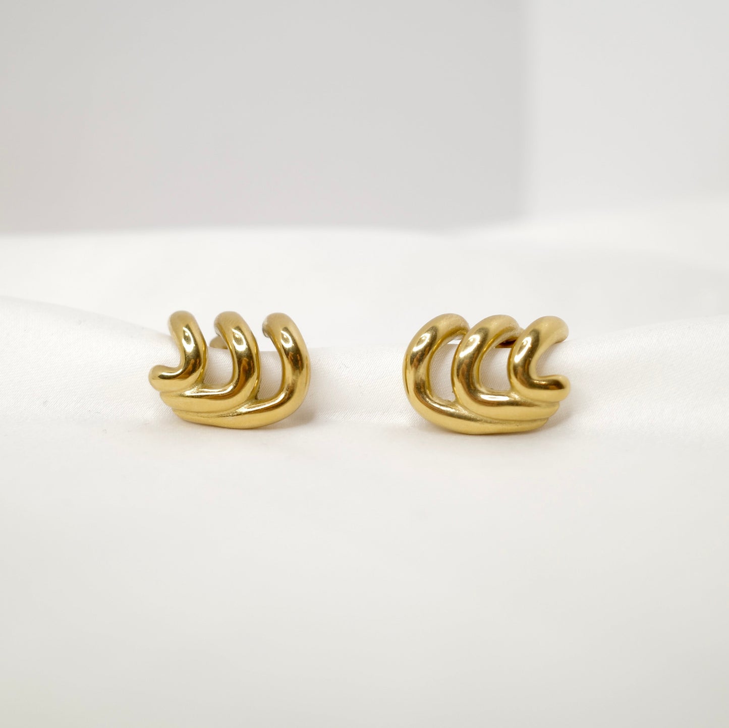 Luna Arc Stud Earrings