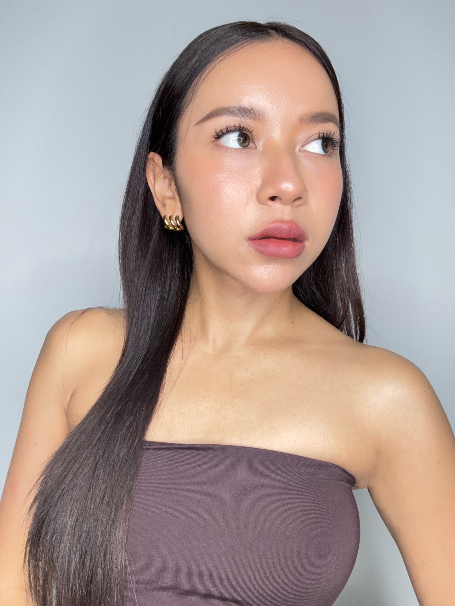 Luna Arc Stud Earrings
